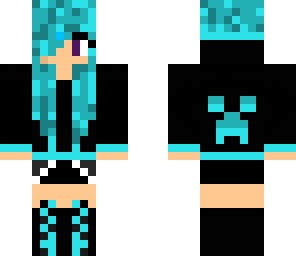 blue teenage girl