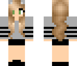 grey tabby cat girl