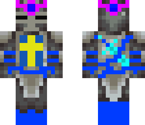 blue swedish chainmail night