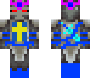 blue swedish chainmail knight