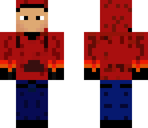 red hoodie