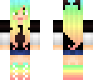 casual rainbow girl