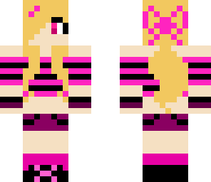 pink and black girl