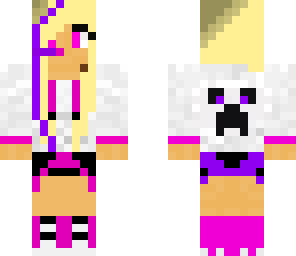 pink n' purple creeper girl