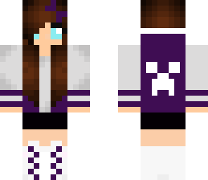 creeper hoodie - purple