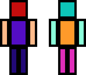 colored cube man