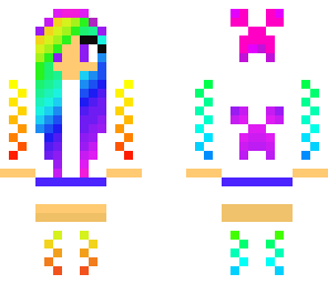 rainbow creeper girl