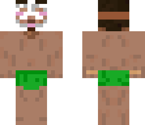 anonymous with green underpants