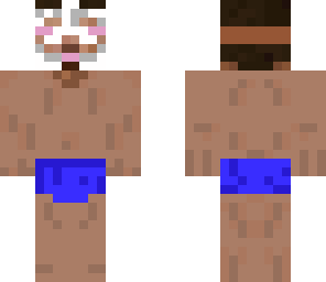 anonymous with blue underpants