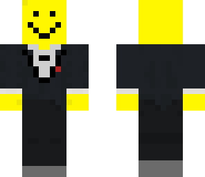smiley face man in a suit