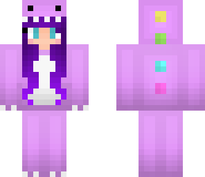dino girl purple