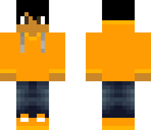 orange hoodie