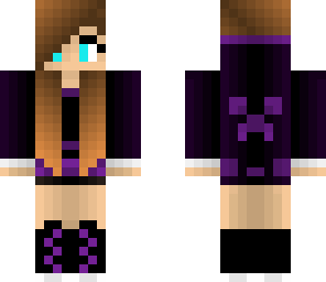 purple summer girl