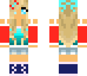red and blue