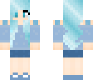 blue headphones girl
