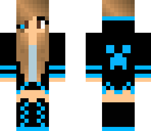 blue gamer girl