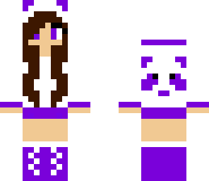 purple panda girl