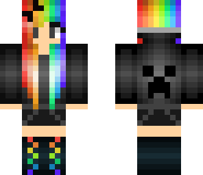 rainbow creeper girl