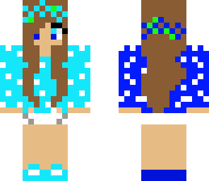 blue cool girl