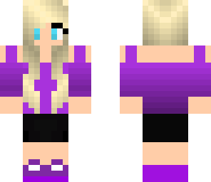 purple gamer girl