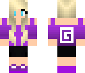 purple gamer girl