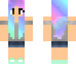 rainbow haired girl