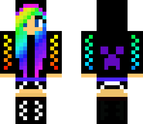 edited rainbow girl