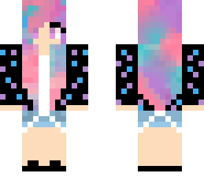 tye dye hair girl