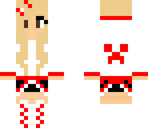 blonde red creeper girl