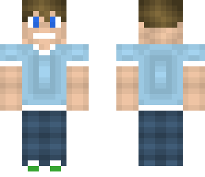 shaded blue shirt