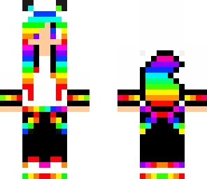 rainbow fox girl