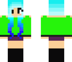 cute green girl