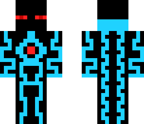 evil blue enderman