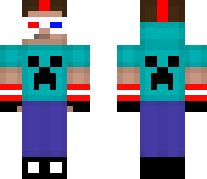 gamer steve with red mohawk but better