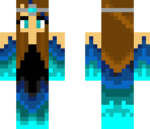 girl blue flames