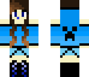 editied blue creeper girl