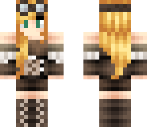 steampunk chick green eyes