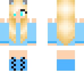 blue kitty girl