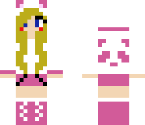 blonde panda gal