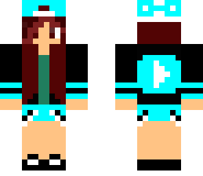 blue girl youtuber