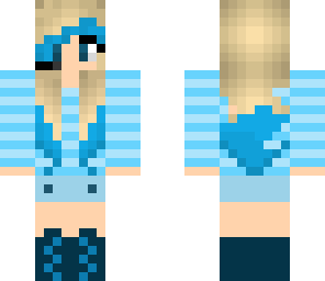 blue highlights girl 