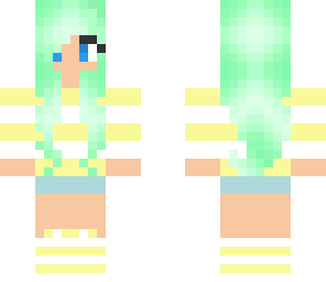 blue haired girl