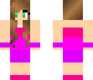 pink and purple dress