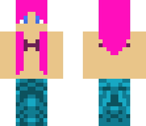 mermaid pink hair