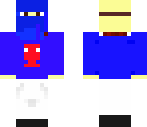 blue floating ninja