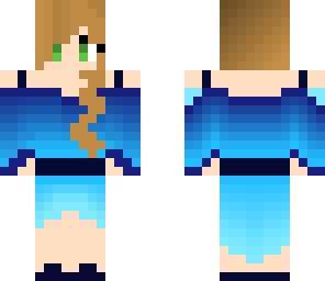 blue dress