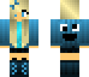 cute cookie monster girl