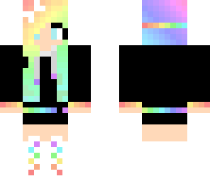 edited rainbow girl