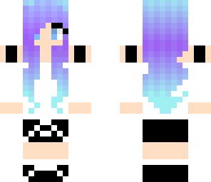 blue haired girl