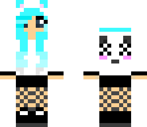 pastel goth panda